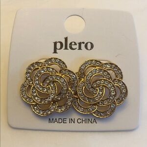 New Gold and Silver Floral Earrings